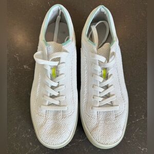 Rothy’s Lace Up Sneaker White Terry
